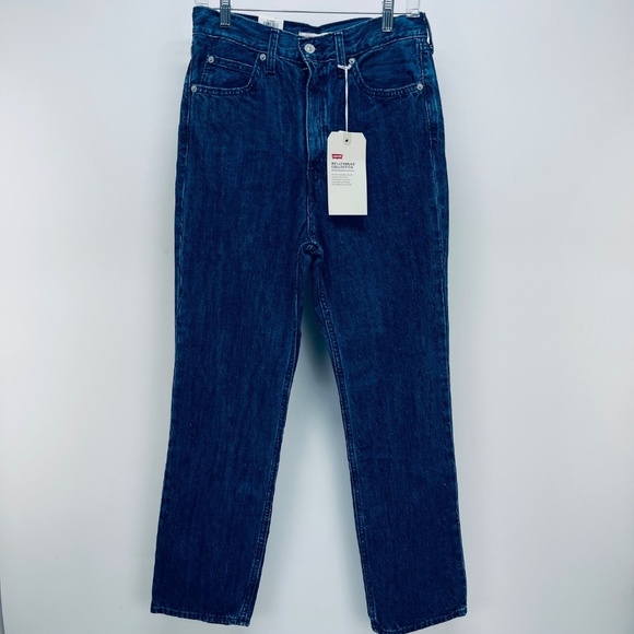 Levi's 70's High Straight Wellthread Collection Women’s Jeans Blue Sz 28x29 New - Picture 1 of 16